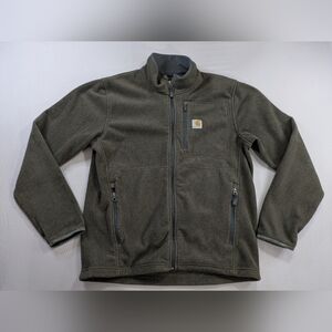 Carhartt Dalton Full Zip Fleece Jacket Brown 103832-036 Mens M